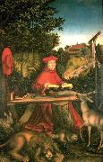 Lucas  Cranach Cranach lucas der aeltere kardinal albrecht von brandenburg. oil painting reproduction